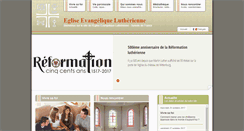 Desktop Screenshot of eglise-lutherienne.org